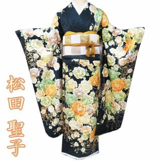 振袖 着物 未使用 正絹 SEIKO MATSUDA 松田聖子 薔薇模様 バラ 振袖 着物 未使用 正絹 SEIKO MATSUDA 松田聖子 薔薇模様 バラ