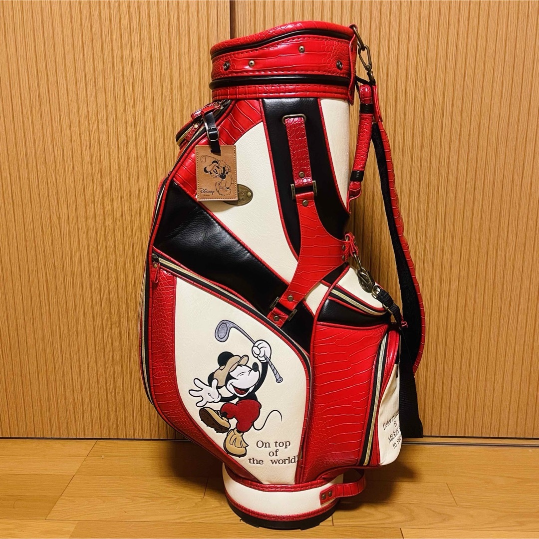 希少・良品】Disney クラシックミッキー ゴルフバッグ キャディ 希少・良品】Disney クラシックミッキー ゴルフバッグ キャディ