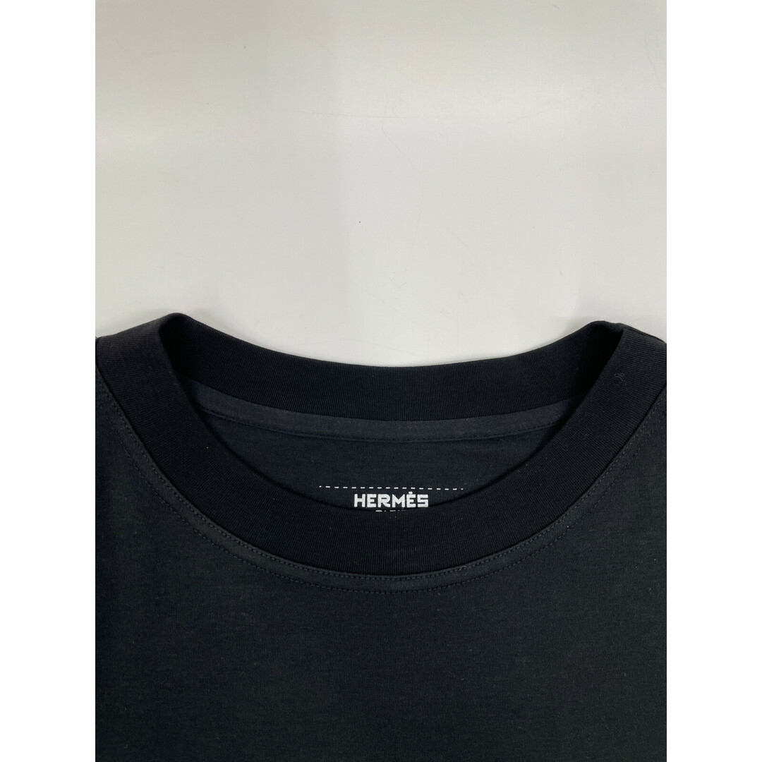 エルメス ブラック 胸ポケットTシャツ 38 エルメス ブラック 胸ポケットTシャツ 38