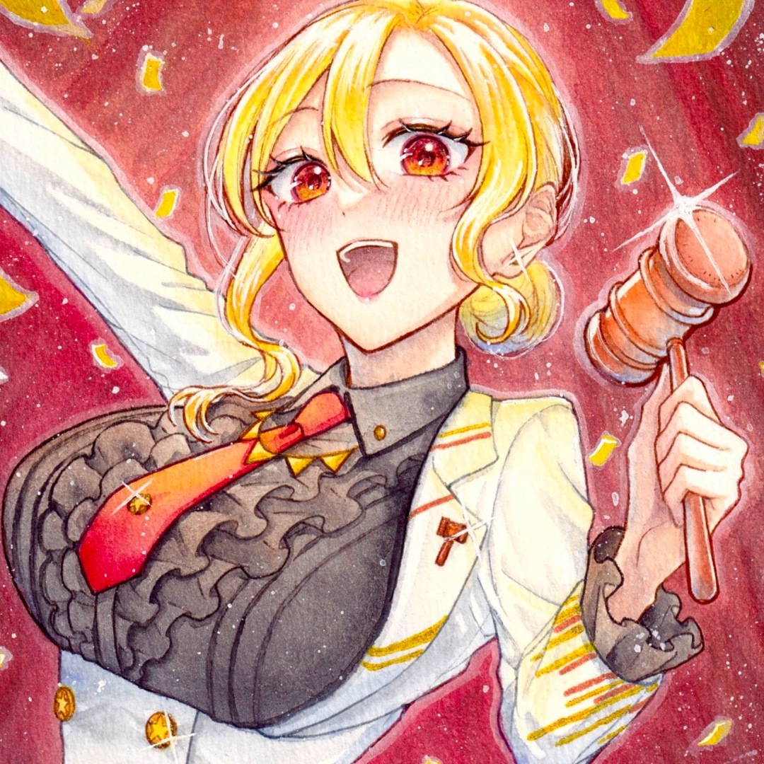 手描きイラスト ☆オークショニアちゃん☆ オリジナル 創作 原画 手描きイラスト ☆オークショニアちゃん☆ オリジナル 創作 原画
