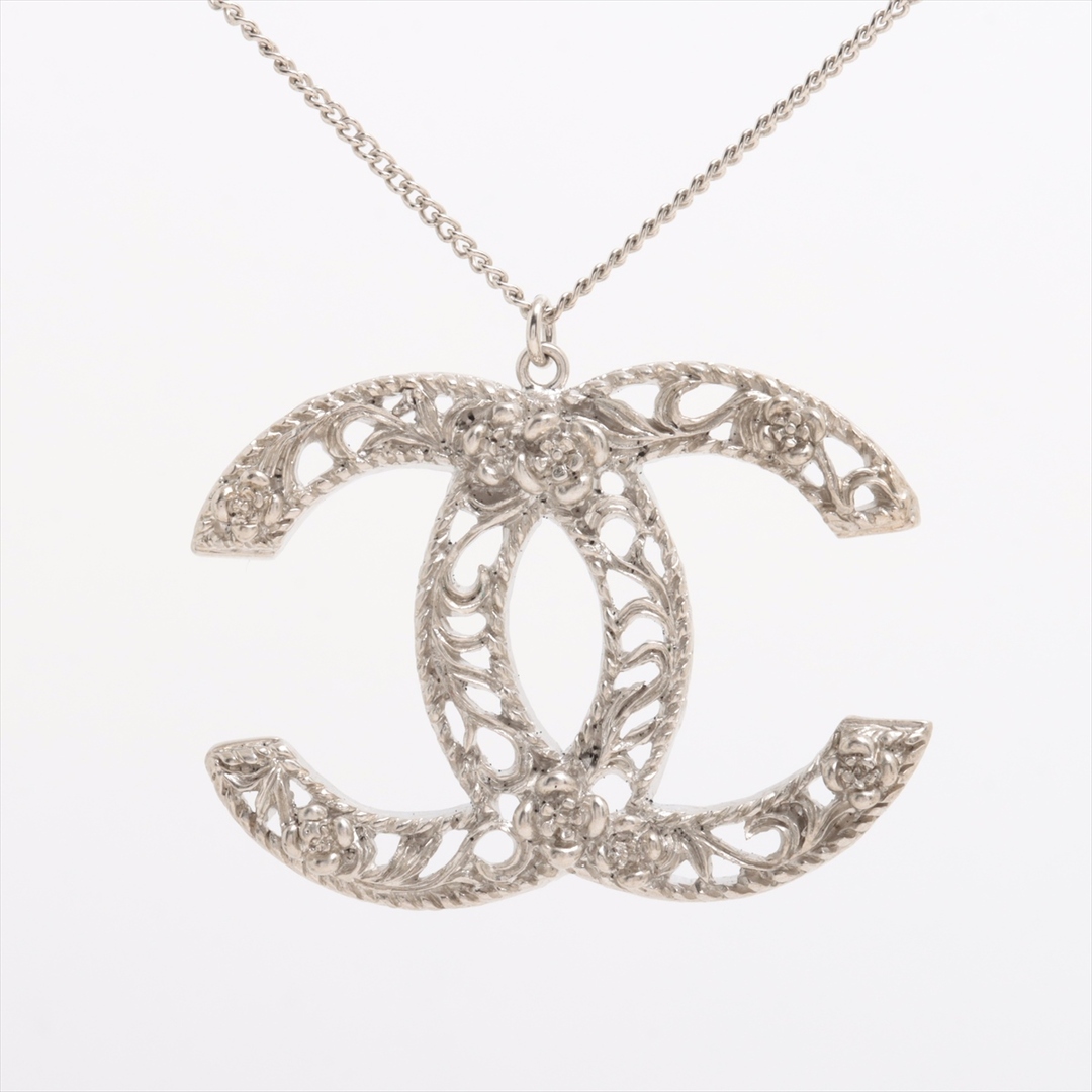CHANEL - シャネル ココマーク メタル  シルバー レディース ネックレス