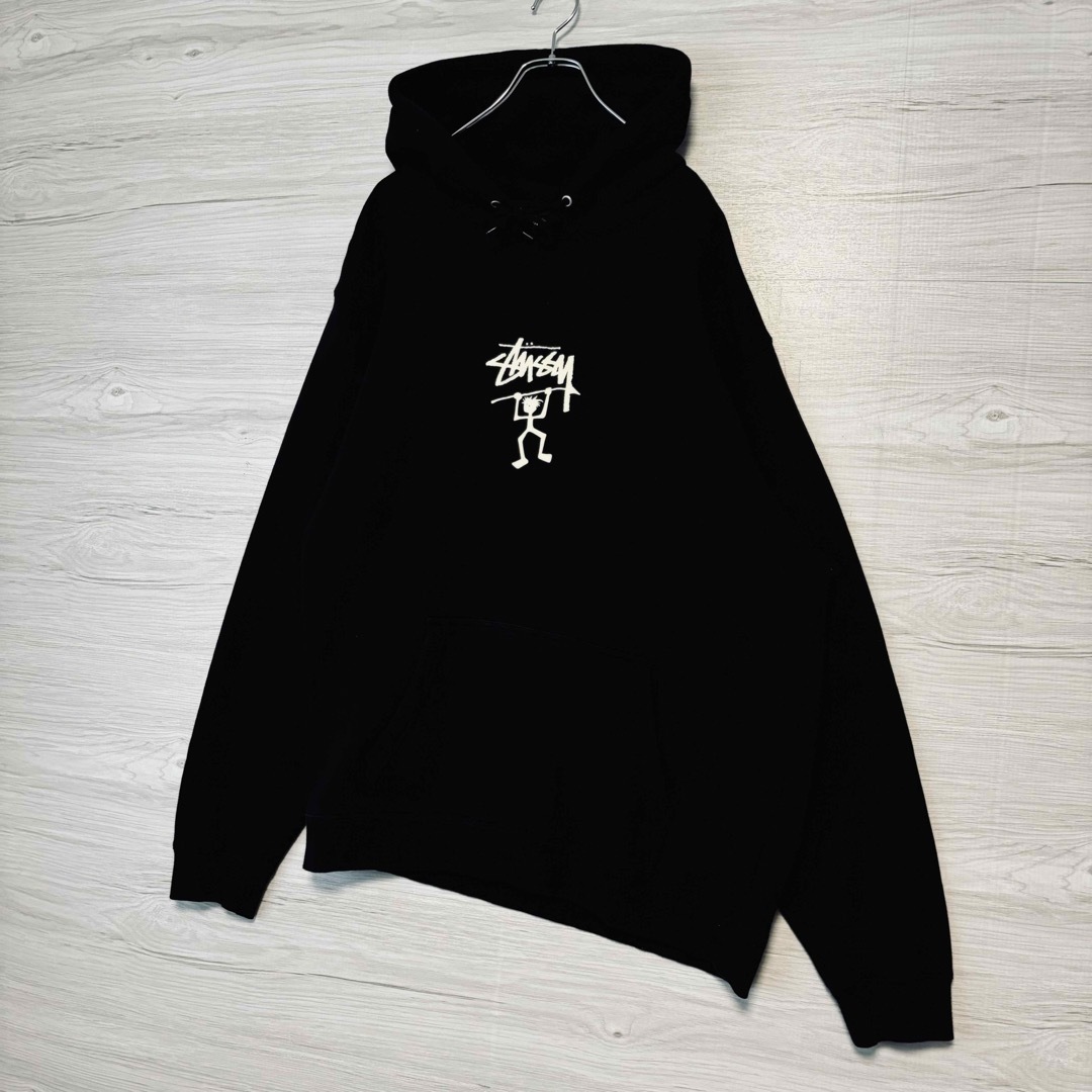 STUSSY - 【希少XLサイズ】ステューシー パーカー センターロゴ STUSSY - 【希少XLサイズ】ステューシー パーカー センターロゴ
