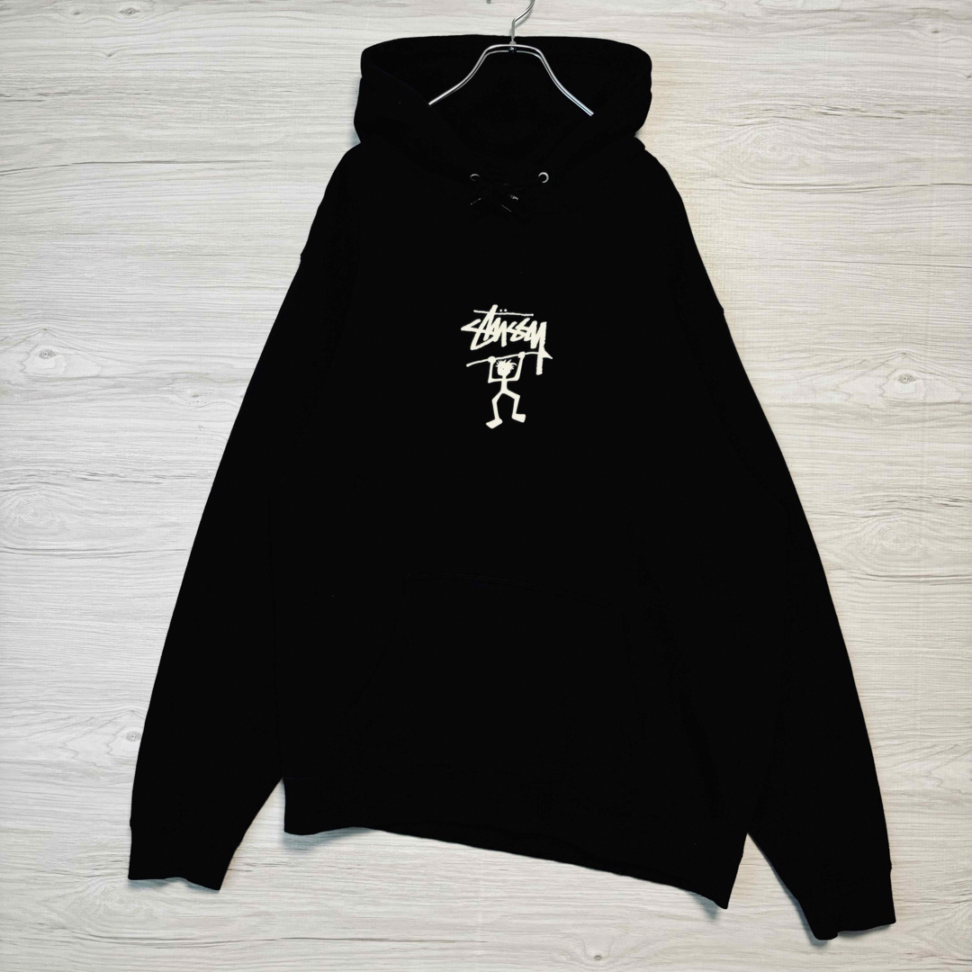 STUSSY - 【希少XLサイズ】ステューシー パーカー センターロゴ STUSSY - 【希少XLサイズ】ステューシー パーカー センターロゴ