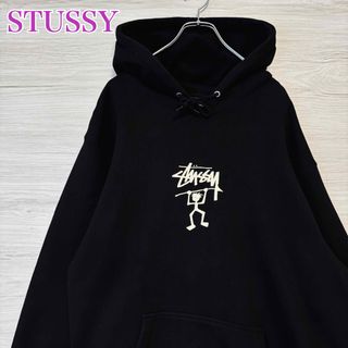 STUSSY - 【希少XLサイズ】ステューシー パーカー センターロゴ STUSSY - 【希少XLサイズ】ステューシー パーカー センターロゴ