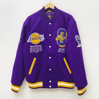 【加古川店】 中古 OCTOBER'S VERY OWN | オクトバーズベリーオウン スタジャン NBA LA Lakers Varsity Jacket パープル サイズ：XL 【108】(その他)