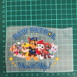 パウパトロール アイロンシート 転写シール ワッペン 3(小)(各種パーツ)