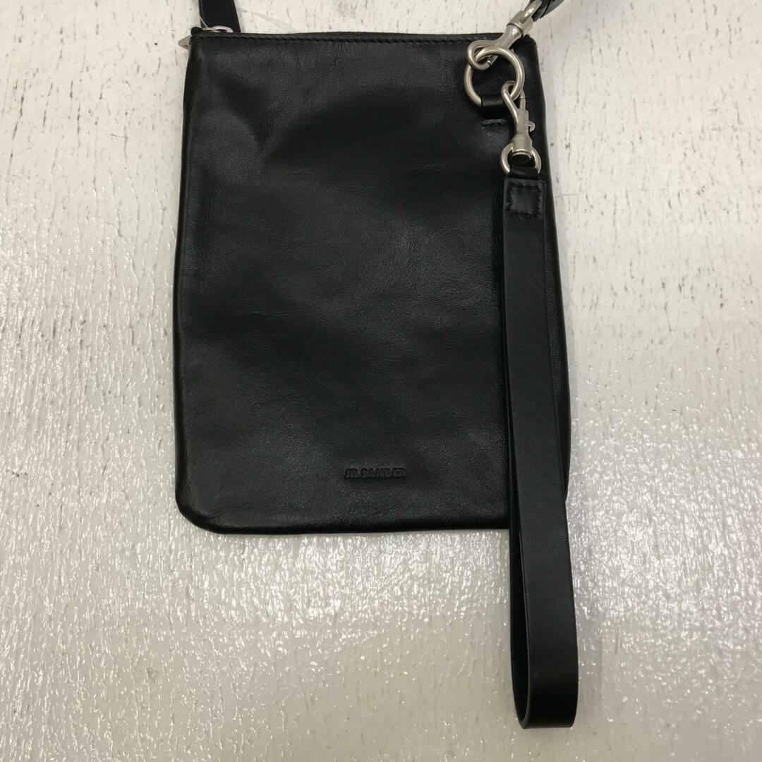 極美品 ジルサンダー LINK POUCH レザー ショルダーバッグ ブラック JIL SANDER - 【加古川店】 中古 JIL SANDER | ジルサンダー