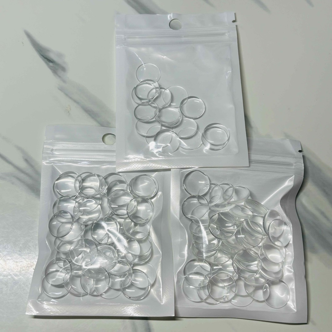 ガラスカボション ガラス カボション 超薄型 14mm 116個 ハンドメイド ハンドメイドの素材/材料(各種パーツ)の商品写真