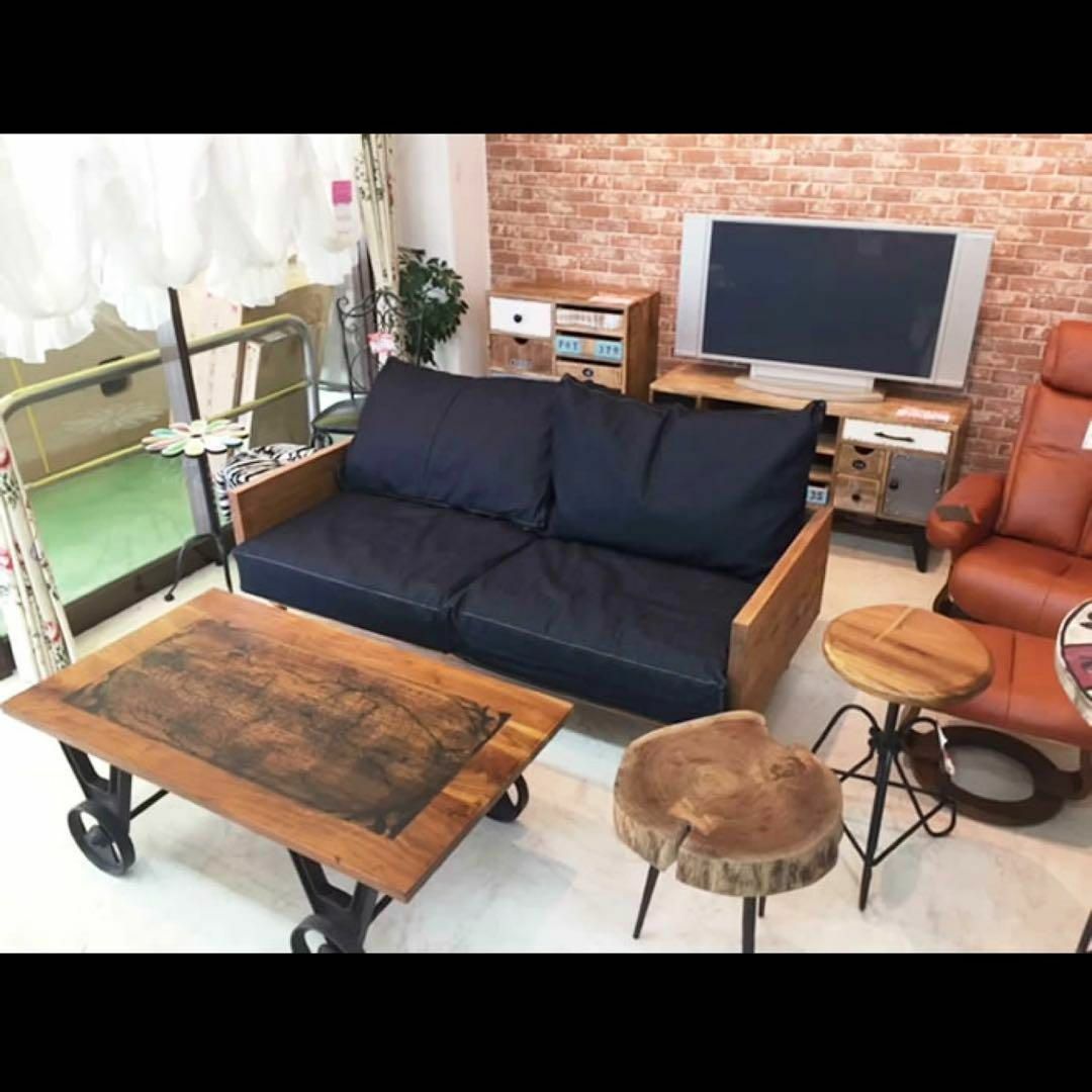手渡し限定】リジットデニムソファ 2P 二人掛け ヴィンテージ 手渡し限定】リジットデニムソファ 2P 二人掛け ヴィンテージ