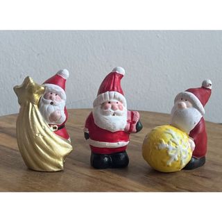 【新品】クリスマスの置物(3つ)(置物)