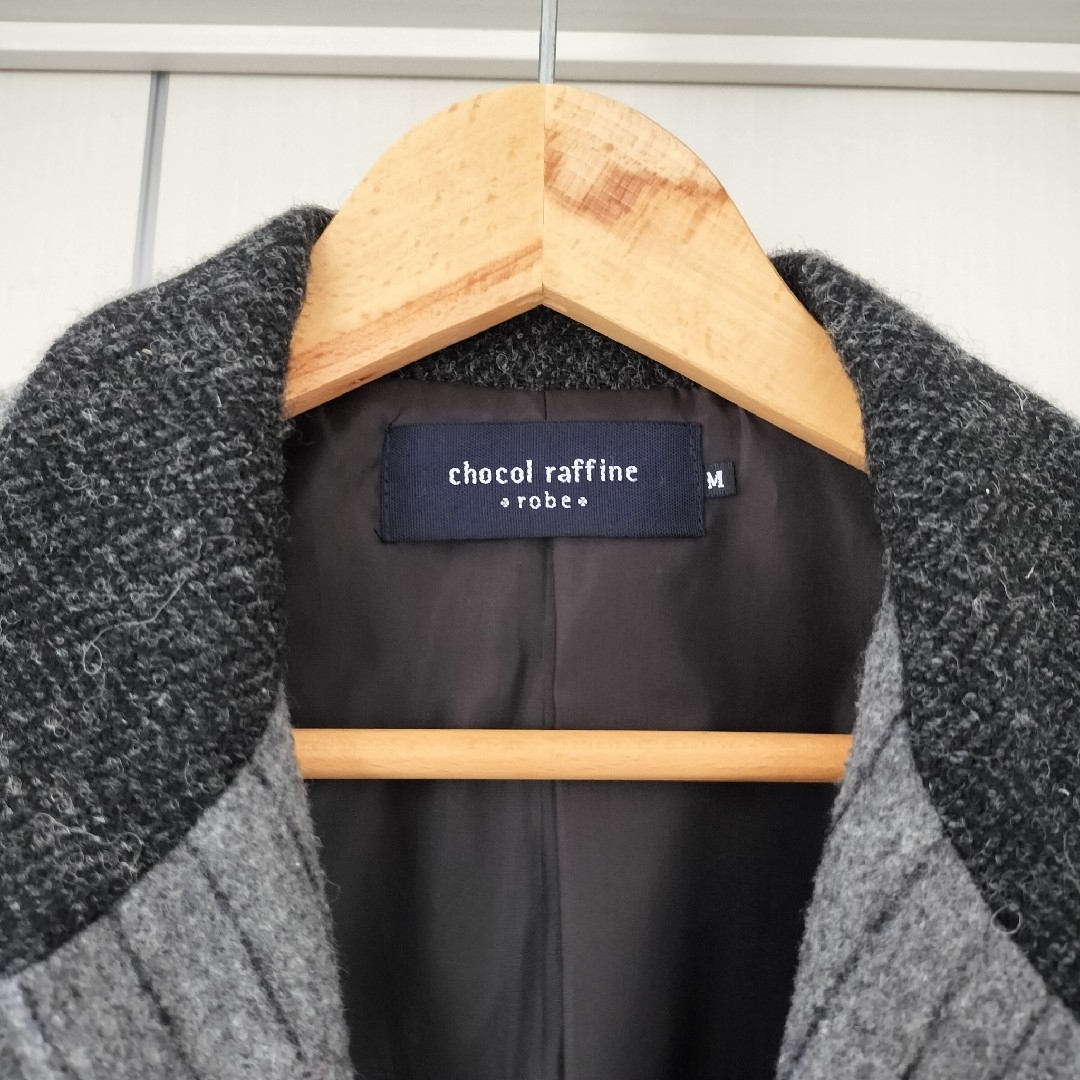 chocol raffine robe - ハリスツイードコラボ グレーストライプ chocol raffine robe - ハリスツイードコラボ グレーストライプ