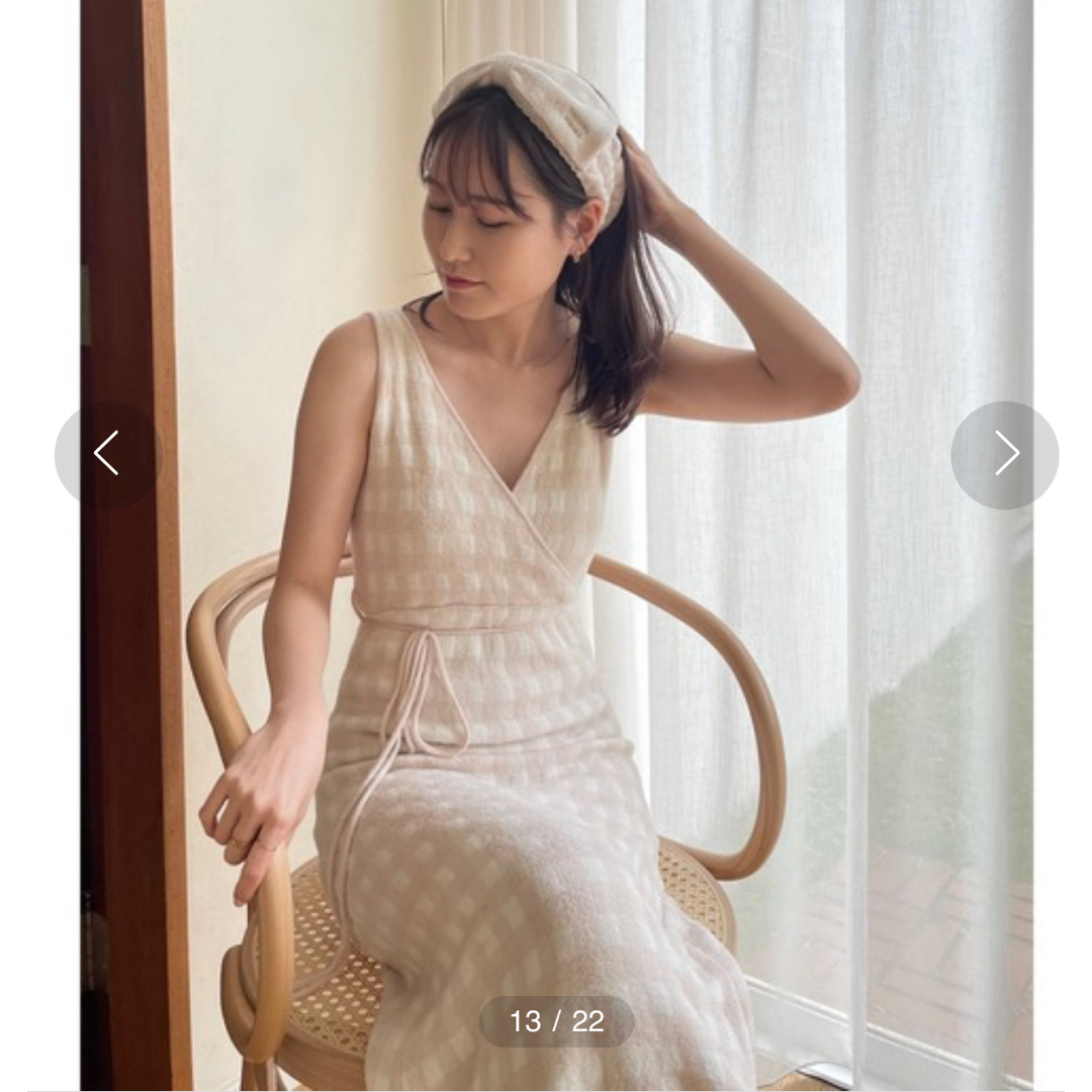SNIDEL HOME - SNIDEL HOME ギンガムチェックカップインニット SNIDEL HOME - SNIDEL HOME ギンガムチェックカップインニット