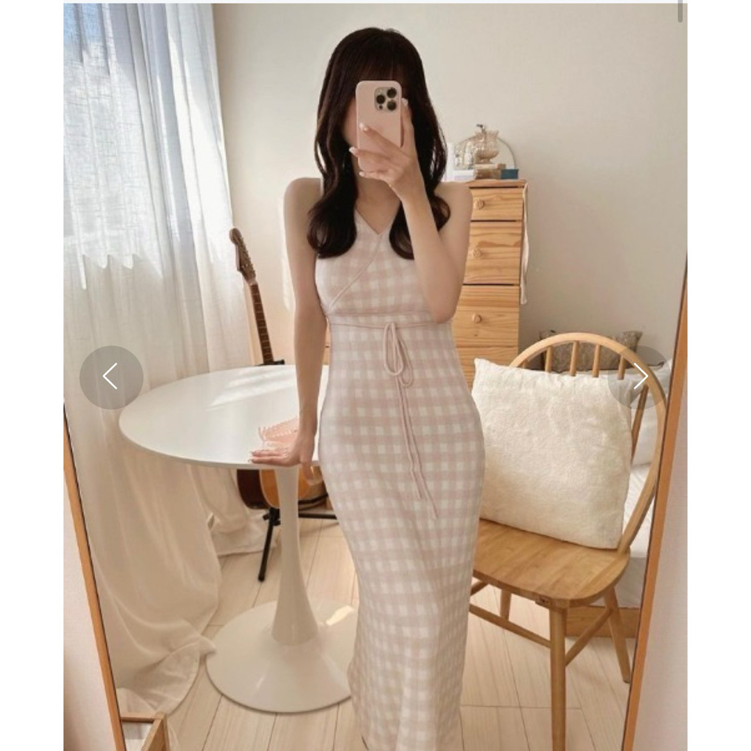 SNIDEL HOME - SNIDEL HOME ギンガムチェックカップインニット SNIDEL HOME - SNIDEL HOME ギンガムチェックカップインニット