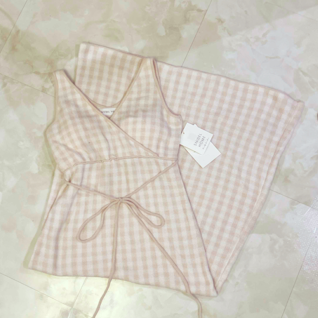 SNIDEL HOME - SNIDEL HOME ギンガムチェックカップインニット SNIDEL HOME - SNIDEL HOME ギンガムチェックカップインニット