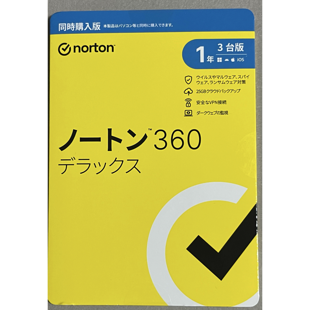 ノートン360デラックス スマホ/家電/カメラのPC/タブレット(PC周辺機器)の商品写真