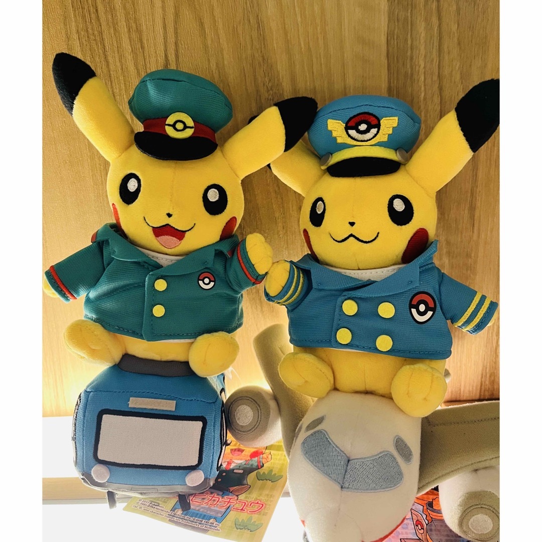 新品未使用!飛行機ピカチュウ 電車ピカチュウ ぬいぐるみ 新品未使用!飛行機ピカチュウ 電車ピカチュウ ぬいぐるみ