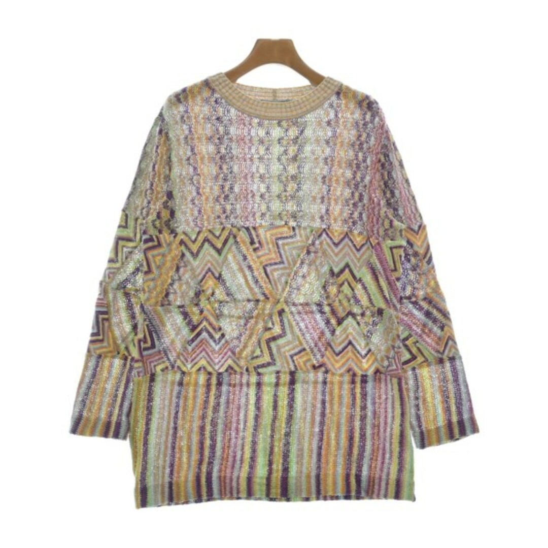 MISSONI - MISSONI ミッソーニ ニット・セーター F ピンクx紺x黄緑等(総柄) 【古着】【中古】MISSONIのニット/セーター