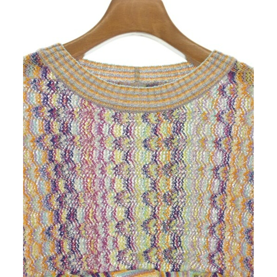 MISSONI - MISSONI ミッソーニ ニット・セーター F ピンクx紺x黄緑等(総柄) 【古着】【中古】