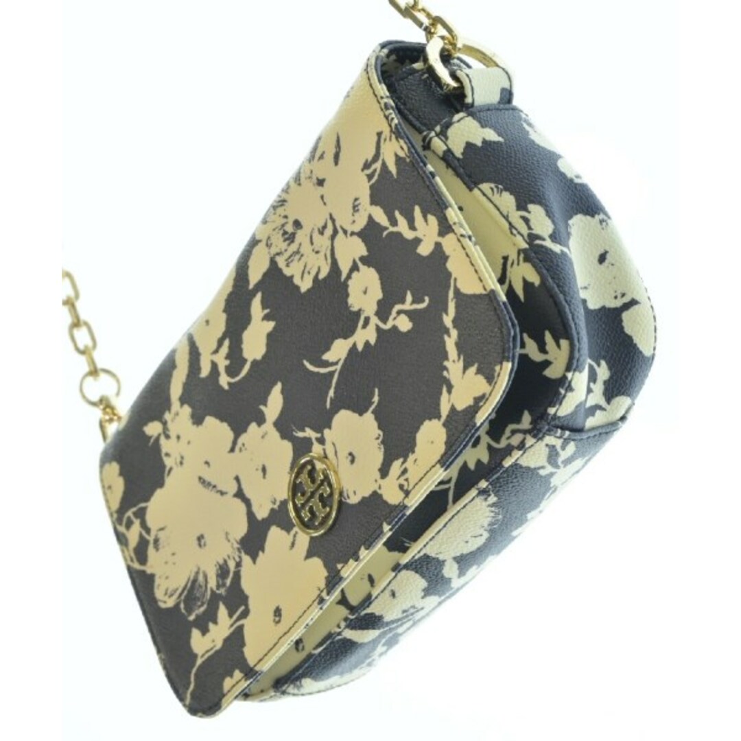 TORY BURCH トリーバーチ ショルダーバッグ - 紺x白(花柄 TORY BURCH トリーバーチ ショルダーバッグ - 紺x白(花柄