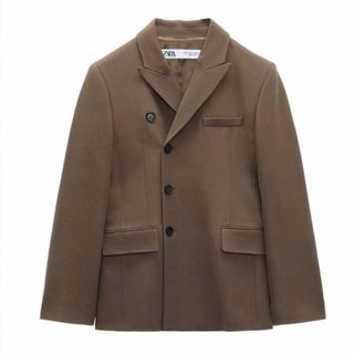 ZARA(テーラードジャケット ・ ブラウン/茶色系)のフリマ ZARA(テーラードジャケット ・ ブラウン/茶色系)のフリマ