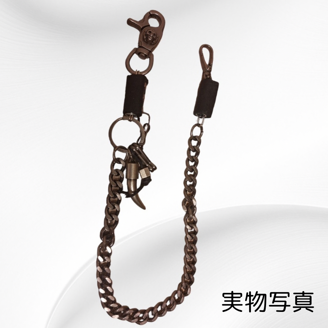 スカル ウォレットチェーン シルバー チェーン メンズ キー スカル ウォレットチェーン シルバー チェーン メンズ キー