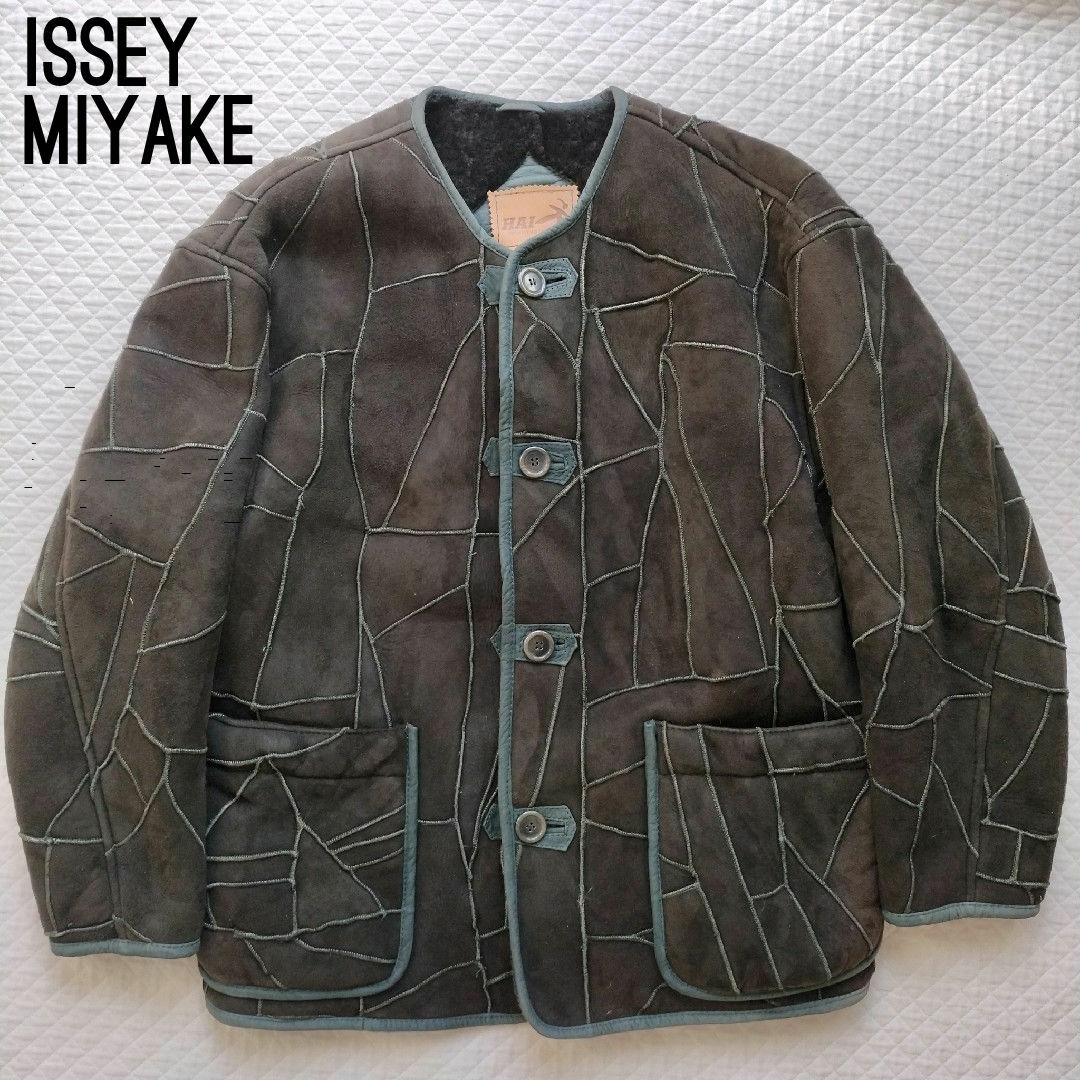 ISSEY MIYAKE - 美品 イッセイミヤケ パッチワークレザー ISSEY MIYAKE - 美品 イッセイミヤケ パッチワークレザー
