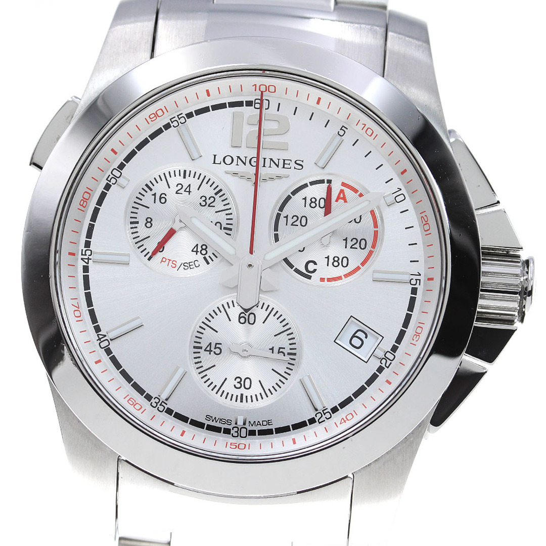 LONGINES - ロンジン LONGINES L3.701.4 コンクエスト ジャンピング クロノグラフ クォーツ メンズ 良品 _838469
