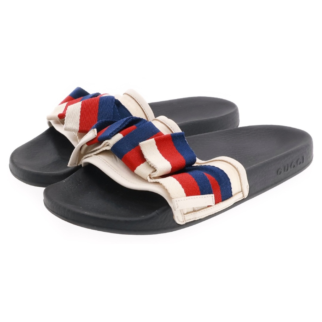 GUCCI グッチ シェリーライン リボンラバーサンダル シャワー GUCCI グッチ シェリーライン リボンラバーサンダル シャワー