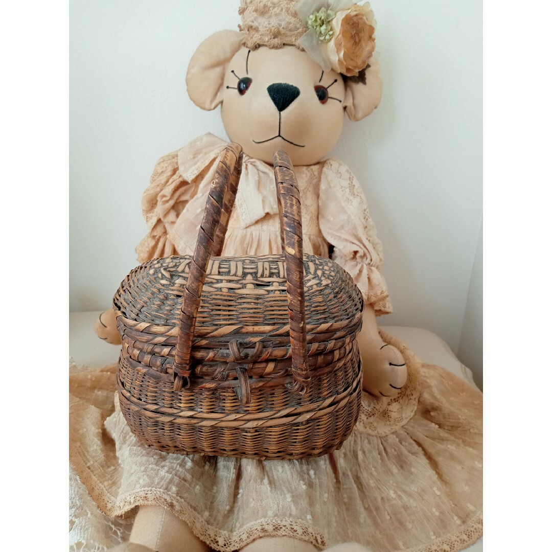 ♡新年SALE♡フランスアンティーク♡ドール用パニエ♡バスケット ♡新年SALE♡フランスアンティーク♡ドール用パニエ♡バスケット