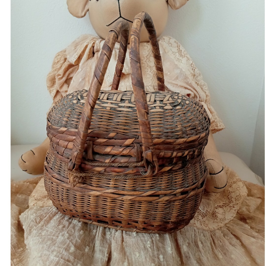 ♡新年SALE♡フランスアンティーク♡ドール用パニエ♡バスケット ♡新年SALE♡フランスアンティーク♡ドール用パニエ♡バスケット