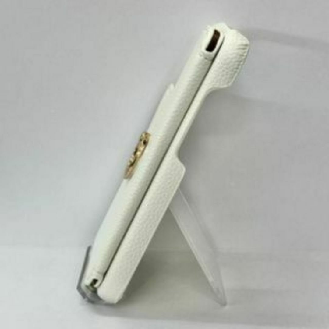 iPhone 15 Pro MAX ケース ホワイト リング付きスマホショルダー iPhone 15 Pro MAX ケース ホワイト リング付きスマホショルダー