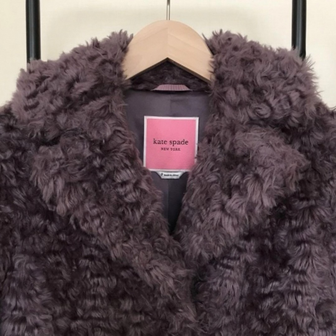 kate spade ケイトスペード フェイクファーコート ジャケット kate spade ケイトスペード フェイクファーコート ジャケット