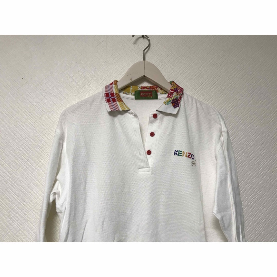 KENZO - 本物ケンゾーゴルフKENZO golfコットンロゴ刺繍長袖 KENZO - 本物ケンゾーゴルフKENZO golfコットンロゴ刺繍長袖