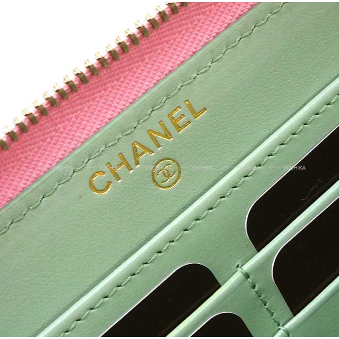 シャネルキャビアスキン長財布2023春夏ピンクCHANELマトラッセ シャネルキャビアスキン長財布2023春夏ピンクCHANELマトラッセ