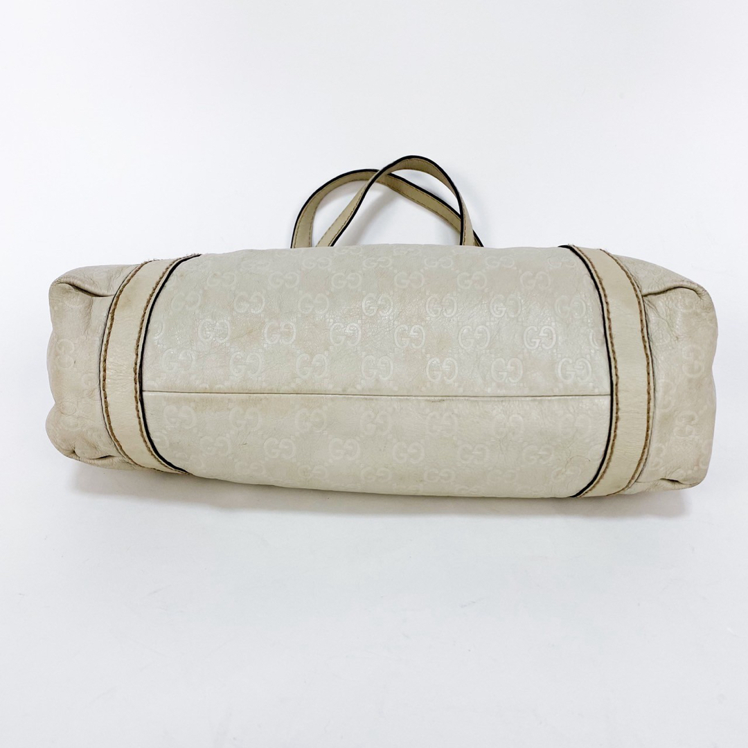 GUCCI グッチシマ トートバッグ レザー アイボリー 211937 GUCCI グッチシマ トートバッグ レザー アイボリー 211937