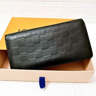 LOUIS VUITTON - ヴィトン Vuitton ダミエアンフィニ レザー 長 LOUIS VUITTON - ヴィトン Vuitton ダミエアンフィニ レザー 長
