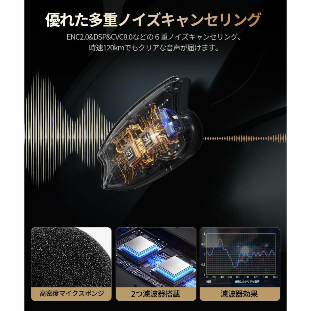 バイク インカム X6S バイク用インカム Mesh接続 アプリ不要 バイク インカム X6S バイク用インカム Mesh接続 アプリ不要