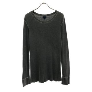 グッドオン(Good On)のグッドオン オールド 長袖 ワッフル地 Tシャツ M グレー GOOD ON ロンT カットソー メンズ(Tシャツ/カットソー(七分/長袖))
