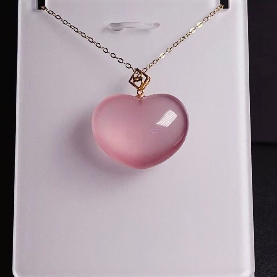 ⭐︎【天然】ローズクォーツ ペンダントトップ k18 8.23g ⭐︎【天然】ローズクォーツ ペンダントトップ k18 8.23g