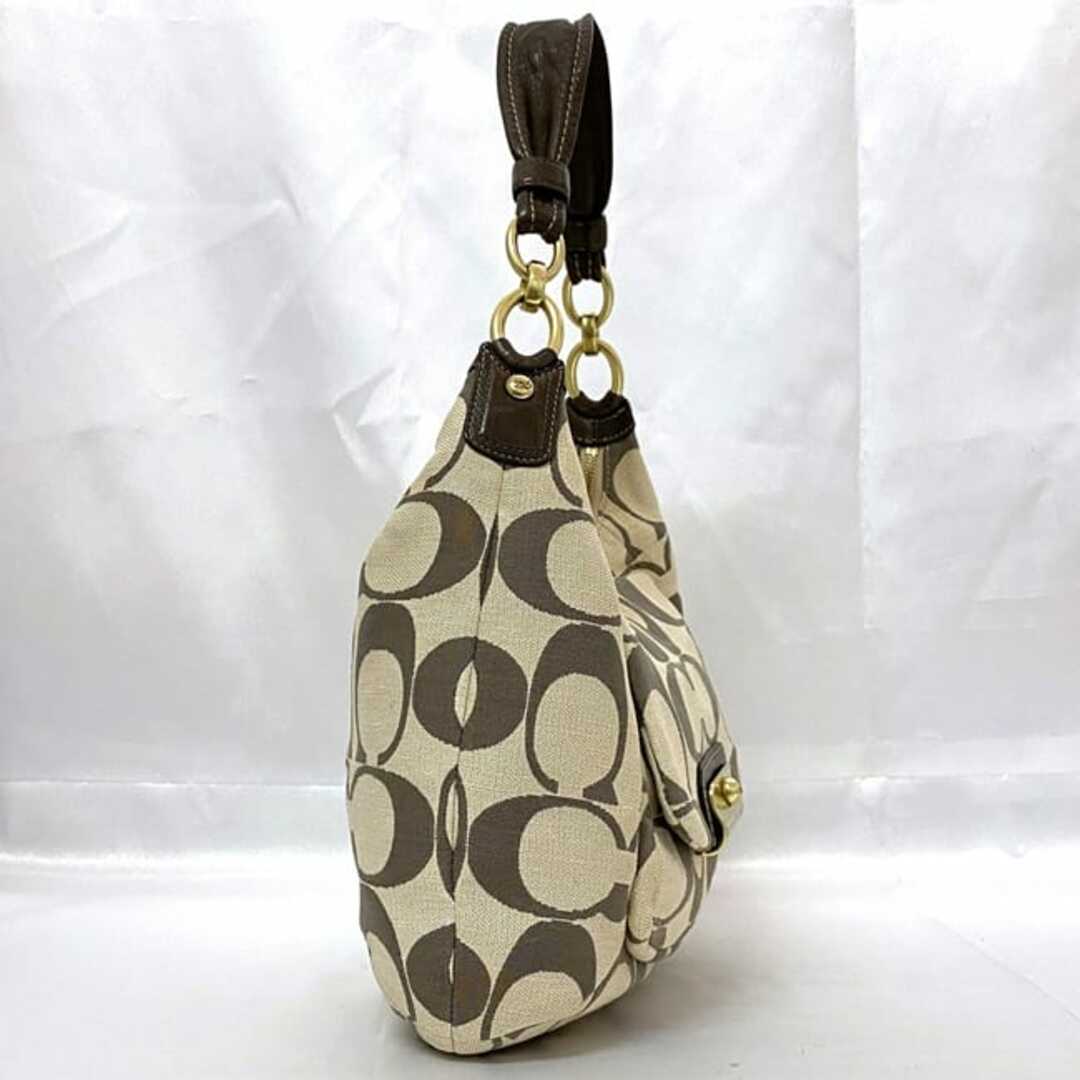 COACH - コーチ 2way ショルダーバッグ ベージュ ブラウン COACH - コーチ 2way ショルダーバッグ ベージュ ブラウン