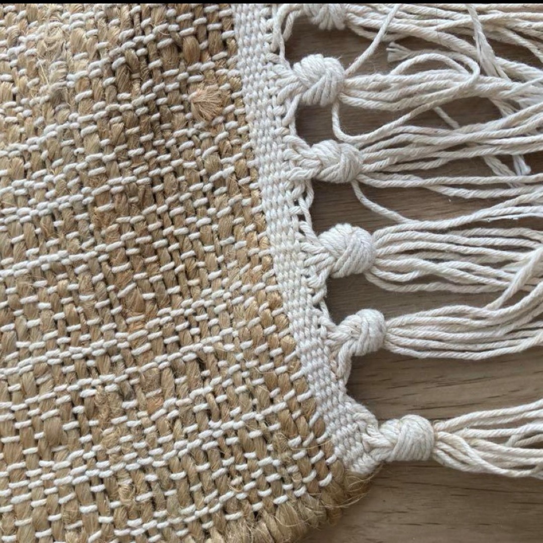 ZARA HOME - ZARA HOME ラグ ジュート 麻 花 フラワーの通販 by ZARA HOME - ZARA HOME ラグ ジュート 麻 花 フラワーの通販 by
