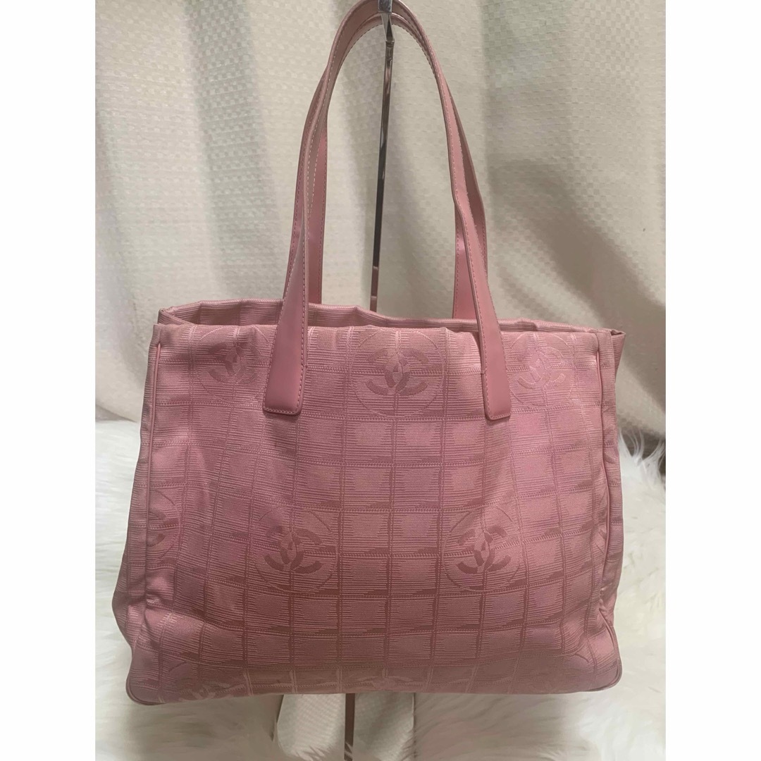 CHANEL トートバッグ ニュートラベルライントート MM ピンク CHANEL トートバッグ ニュートラベルライントート MM ピンク