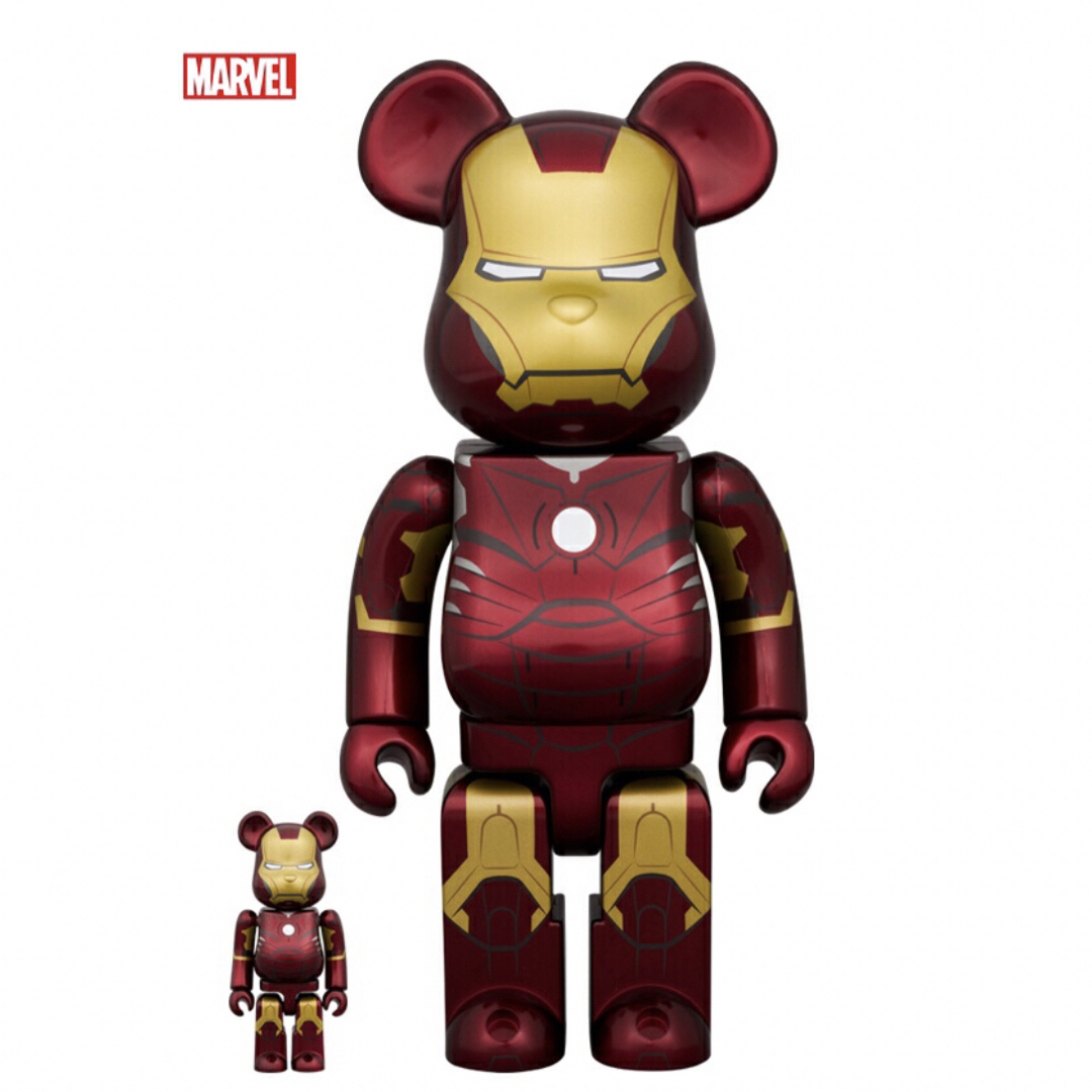 MEDICOM TOY - BE@RBRICK IRON MAN MARK III 100％ & 400％