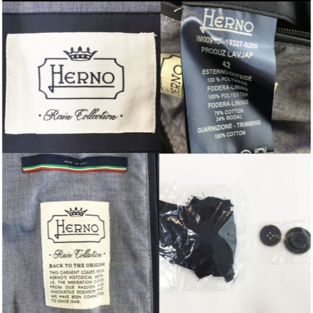 HERNO - 超美品タグ付 HERNO ヘルノ ナイロン ショートトレンチ HERNO - 超美品タグ付 HERNO ヘルノ ナイロン ショートトレンチ