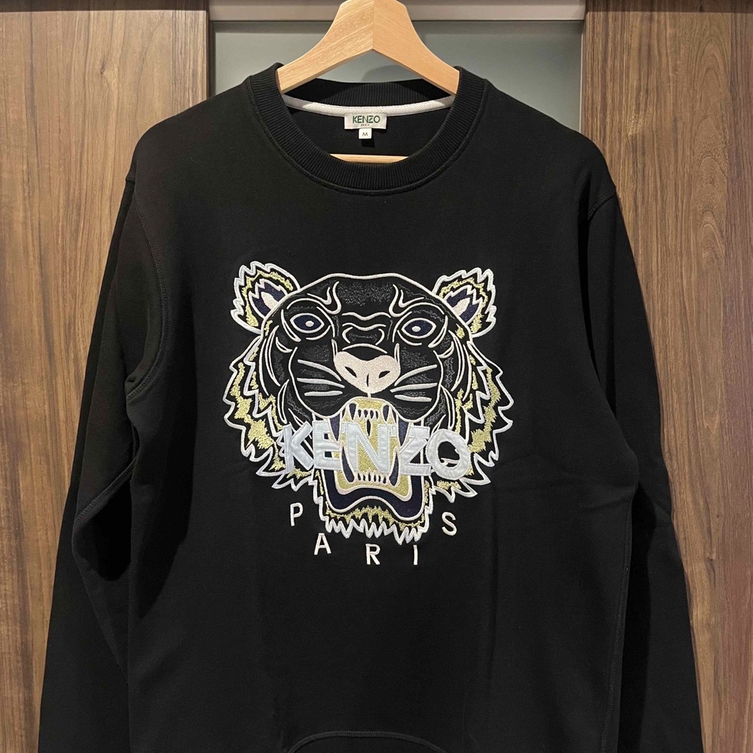KENZO - 【KENZO 】トラ刺繍 ブラックスウェットの通販 by koo KENZO - 【KENZO 】トラ刺繍 ブラックスウェットの通販 by koo