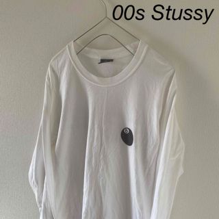 STUSSY - 00sStussyステューシーロンtシャツ長袖メンズホワイト STUSSY - 00sStussyステューシーロンtシャツ長袖メンズホワイト