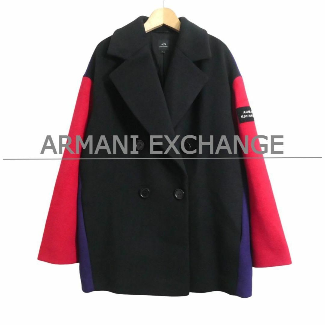 美品 アルマーニエクスチェンジ オーバーサイズ ダブルブレスト 美品 アルマーニエクスチェンジ オーバーサイズ ダブルブレスト