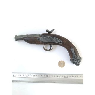 拳銃　模造品　木製金属製(置物)