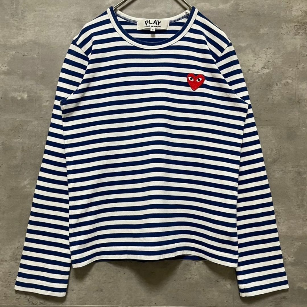 COMME des GARCONS - PLAY COMME des GARCONS ロンT ボーダー 青 COMME des GARCONS - PLAY COMME des GARCONS ロンT ボーダー 青