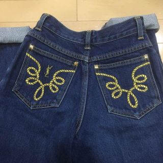 サンローラン(Saint Laurent)の4月1日rina様専用サンローラン 刺繍 ヴィンテージ デニム パンツ(デニム/ジーンズ)